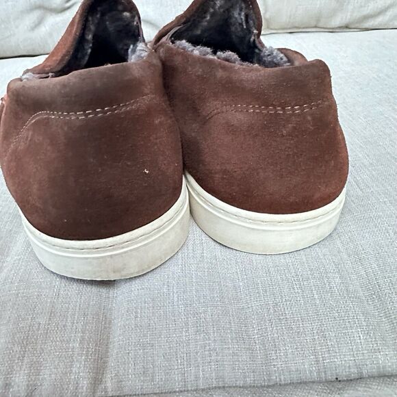 Allen Edmonds Courtside Slip On Shearling Loafer Mens 4830 Brown Suede Sz 9.5 - Picture 5 of 14